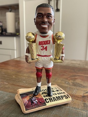 HAKEEM OLAJUWON Houston Rockets 2x NBA Finals Champions Trophies
