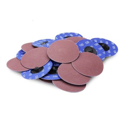 Aluminum Oxide Quick Change Sanding Discs, 3'', 120 Grit - 25 Pack