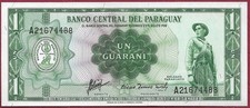 Paraguay 1 Guarani P-193b Colman/Acosta (1963) UNC/AUNC