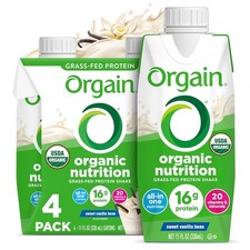 Delicious Orgain Organic Nutritional Shake - Vanilla Bean, 44 Fl Oz, Gluten Free