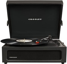 Crosley Voyager Portable Turntable with Bluetooth in/Out and Speakers, Black