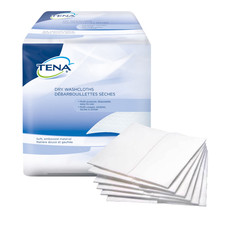 TENA White Disposable Washcloth, 13" X 13-1/4", 50/BG 800/CS