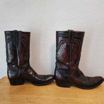Lucchese classic men’s black cherry boots size 11A Lucchese | Shoes | Lucchese Classic Mens Black Cherry Boots  main image 3