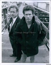 1989 Photo Jack Scalia Nicholas Surovy In Movie Of Series Wolf Television 7X9