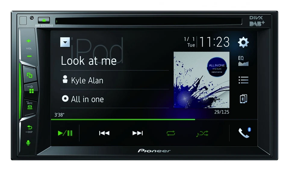 Pioneer Bluetooth 2DIN USB DVD DAB MP3 Autoradio für Opel Corsa C Quadlock 2000- - Bild 4 von 4