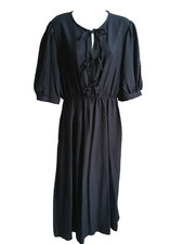 Kit & Kaboodal navy Aloha tie front dress NWT one size fits 8 - 16 lagenlook