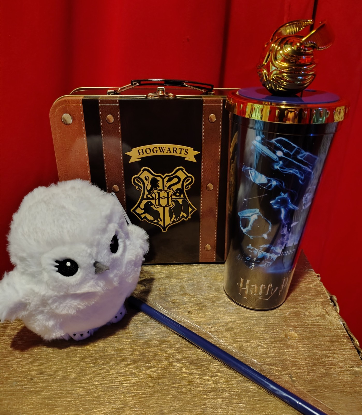 Harry Potter 25th Anniversary 25 Years Regal Bundle NEW Briefcase Cup Owl