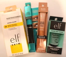 Elf Makeup and Skincare Lot Elf Primer, Mascara, Blush, Sun Protection NEW
