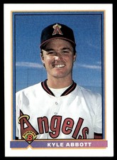 1991 Bowman Kyle Abbott California Angels #187