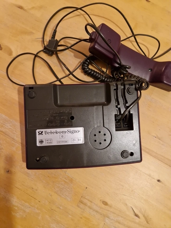Telefon Schnurgebunden retro Telekom Signo lila - Bild 4 von 4