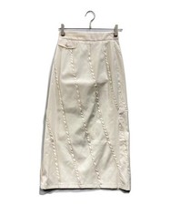meer.          Regimental Tuck Skirt beige