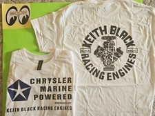 Chrysler Marine 2 Keith Black Engines White 100 Cotton T-shirt Plus 5 Decal