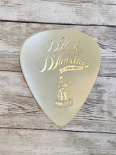 Large Guitar Pick D'Merle D'Angelico Advertisement WHITE 4.5 in VTG NY Store