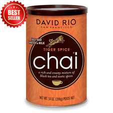 Tiger Spice Chai Tea Latte Mix 14oz Black Tea Organic Dairy Free Instant