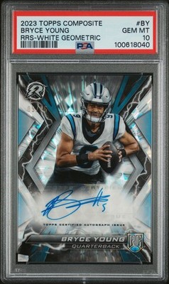 2023 TOPPS COMPOSITE RESURGENCE ROOKIE SIGNATURES #BY BRYCE YOUNG 9/15 PSA 10