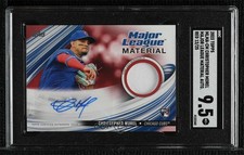 2023 Series 1 Major League Material Red 12/25 Christopher Morel SGC 9.5 Auto w5p
