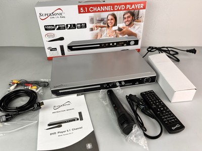 SUPERSONIC SC-31 5.1 Channel DVD/USB/SD Player + HDMI UP Conversion & Karaoke