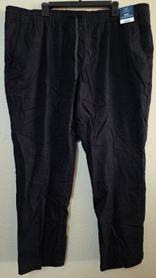George Men's Black Soot Twill Jogger Pants Size 2XL (44-46) BRAND NEW