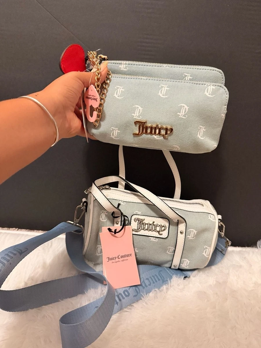 US限定 Juicy Couture ヘリテージサッチェルバッグコインケース付