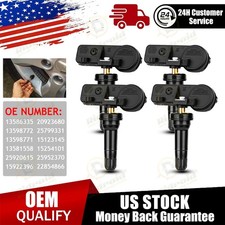 4pcs Programmed Tpms Tire Pressure Monitoring Sensor For Chevy Gmc Cadillac