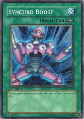 3 x Synchro Boost - 5DS1-EN020 - Common - 1st Edition Near Mint, English YGO