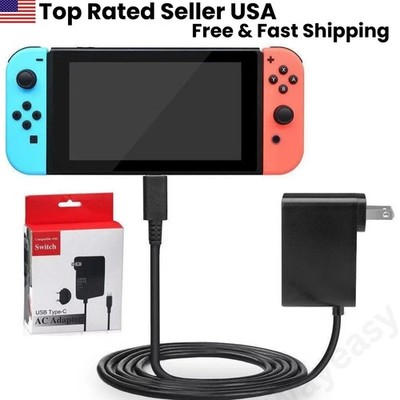 AC Adapter Charger for Nintendo Switch OLED Lite USB C Wall Power Supply US Plug