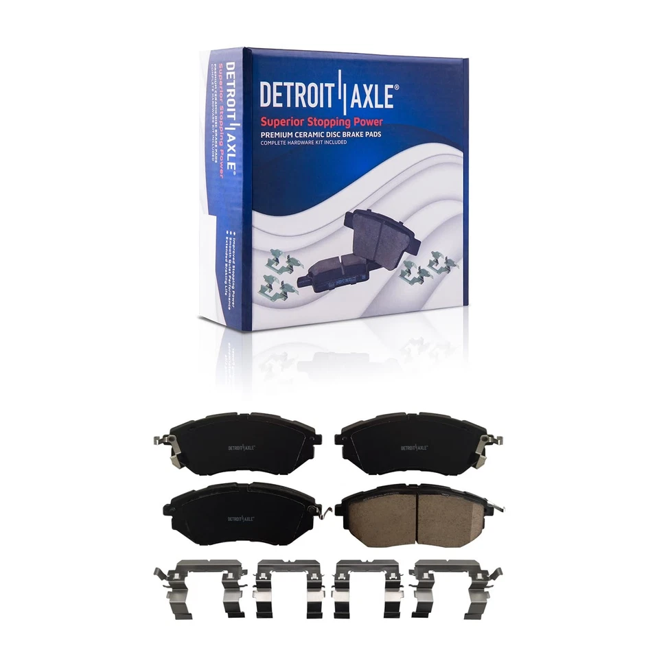 8pc Front Rear Drilled Brake Rotors and Brake Pads Kit for 2015 Subaru Legacy - Image 4 of 4