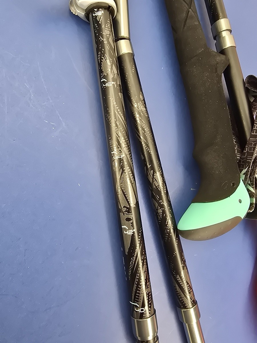 LEKI Micro Vario Carbon Folding Trekking Poles w/ bag