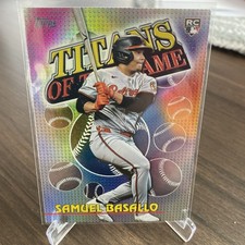 2026 Topps Series 1 Samuel Basallo RC Titans Of The Game Insert Orioles Rookie