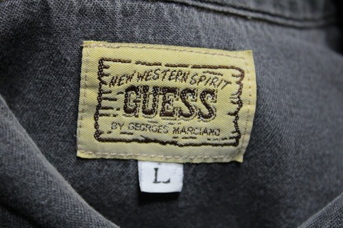 GUESS JEANS Western Spirit Soft Cotton Shirt Mens Relaxed Large Made in USA 90s - Picture 5 of 9