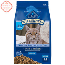 new Blue Buffalo Wilderness High-Protein Dry Cat Food Grain-Free, Chicken, 4lb