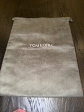 Tom Ford Shoe, Belt Drawstring Dustbag, Storage travel pouch 15  By 11 1/2  Gray