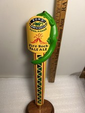 KONA BREWING FIRE ROCK PALE ALE GREEN GECKO Draft beer tap handle. KONA, HAWAII