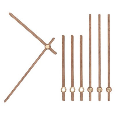 Clock Hands Kit, 4 Set Wooden Clock Hand Parts for 14 Inch Clock, E2