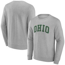 Men's Gray Ohio Bobcats Basic Arch Sweatshirt