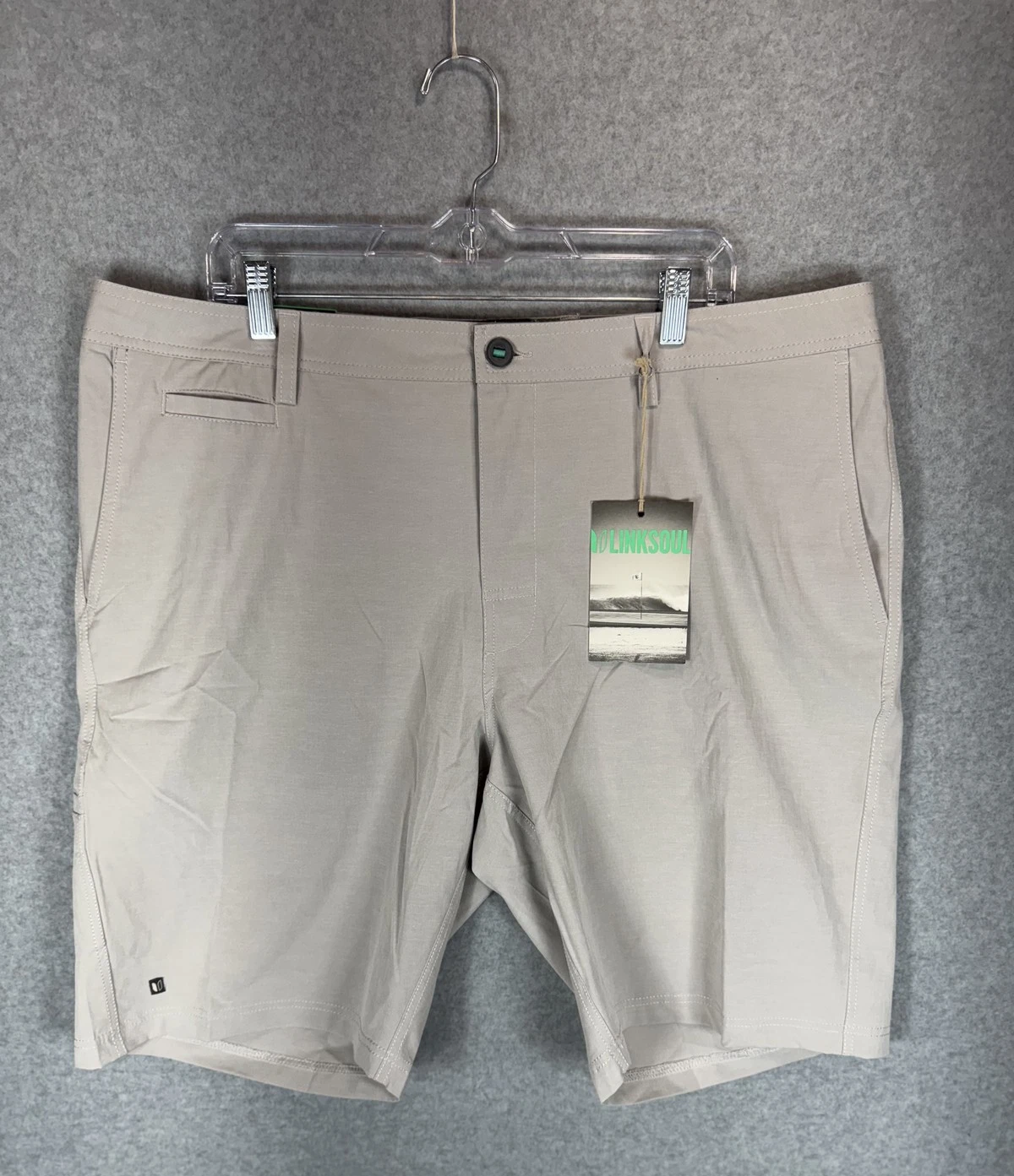 Linksoul Boardwalker Shorts Mens 40 Hybrid Golf Casual Performance Stretch