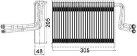Verdampfer, Klimaanlage FÜR BMW 3 (E90), BMW 3 Touring (E91) - Mahle AE 113 000S