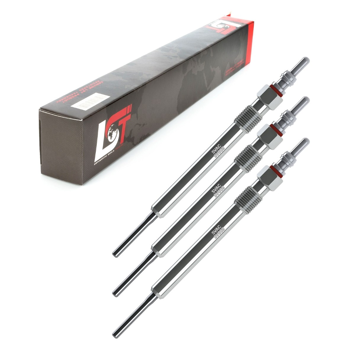 3x Glow Plugs BAR 4.4 Volt for Skoda Fabia Rapid Roomster 1.2 1.4 Tdi