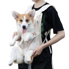Wakytu Dog Front Carrier Backpack Small Dogs Legs Out Pet Sling Adjustable