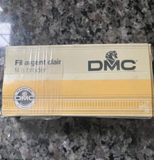 Lot 10 Vintage  DMC Silver Metallic Thread on Spools