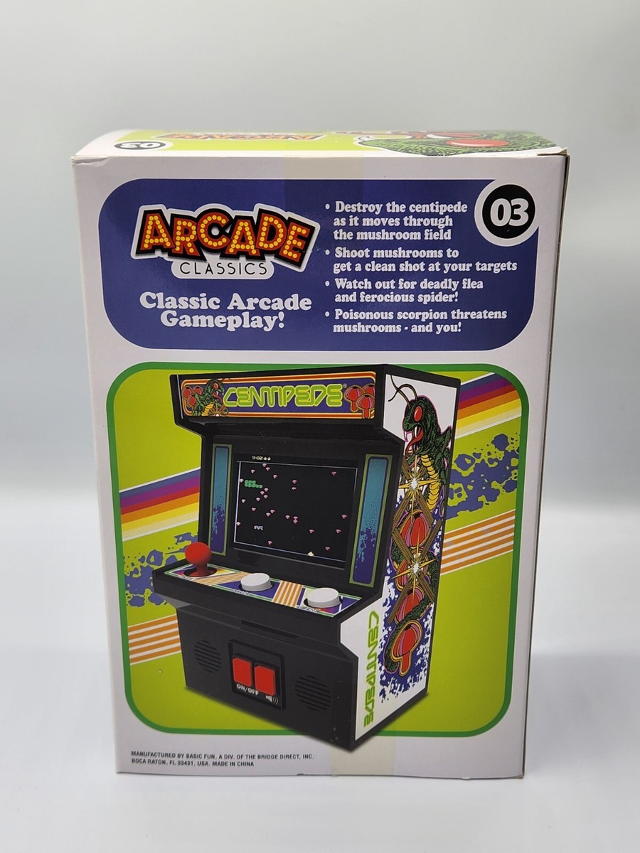 CENTIPEDE Basic Fun Arcade Classics #03 Handheld Mini Game