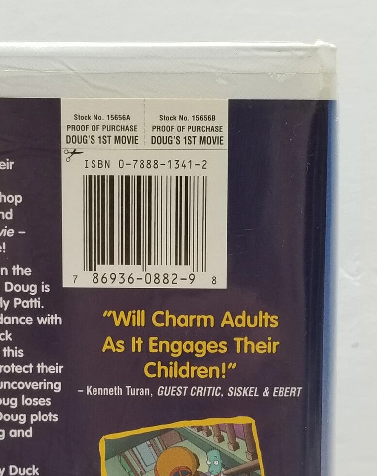 Doug's 1st Movie VHS Disney Clam Shell Case TESTED WORKS - Image 4 of 4