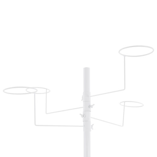 Espositore per cappelli girevole in metallo 5 livelli pavimento libero 20 tappi supporto copricapo - Foto 9 di 17