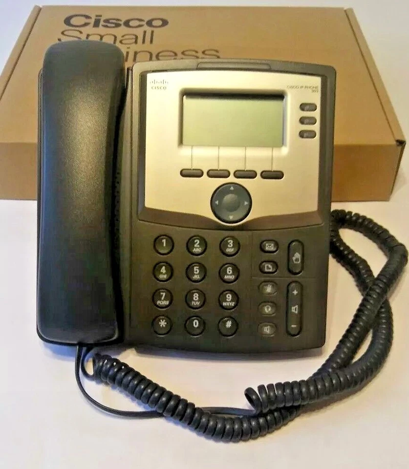 Cisco Small Business SPA303-G1 3 Line IP Phone VoIP Technology Ethernet PC Port - Image 2 of 4