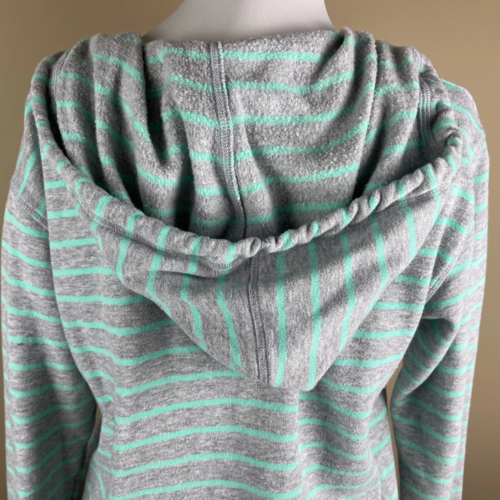 victoria-secret-vs long sleeve stripe hoodie