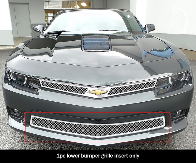 Fits 20142015 Chevy Camaro SS Lower Bumper Stainless Chrome Mesh