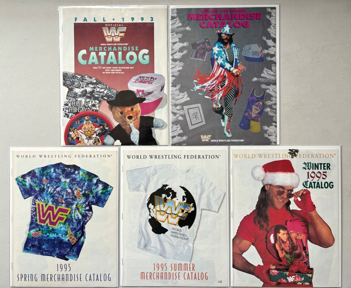 WWF Magazine Merchandise Catalogs 1993 1994 1995 World Wrestling