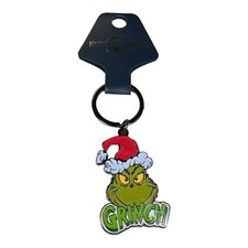 Universal Studios Dr. Seuss The Grinch in Santa Hat Keychain