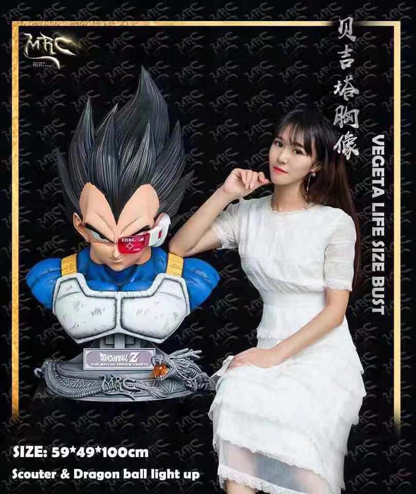 MRC Dragonball Life-Size Vegeta Bust 59*49*100cm Resin Statue New