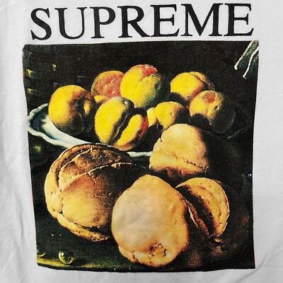 トップス Supreme2018 Still Life Tee 2018 Supreme Still Life Fruit Bowl Art T Shirt Tee White XL | eBay UK